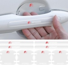 Jeu d'autocollants de protection transparents pour poignées de porte Citroën