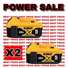 Genuine Dewalt DCB205 20v XR 5ah slide battery *TWIN PACK*