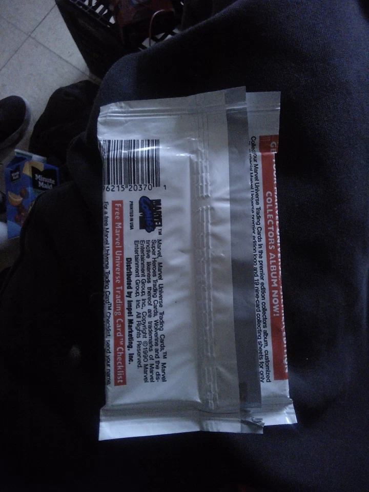 Impel Marvel Universe Series 1 1990 paquete de tarjetas coleccionables sin abrir, sellado Foto 2 de 3