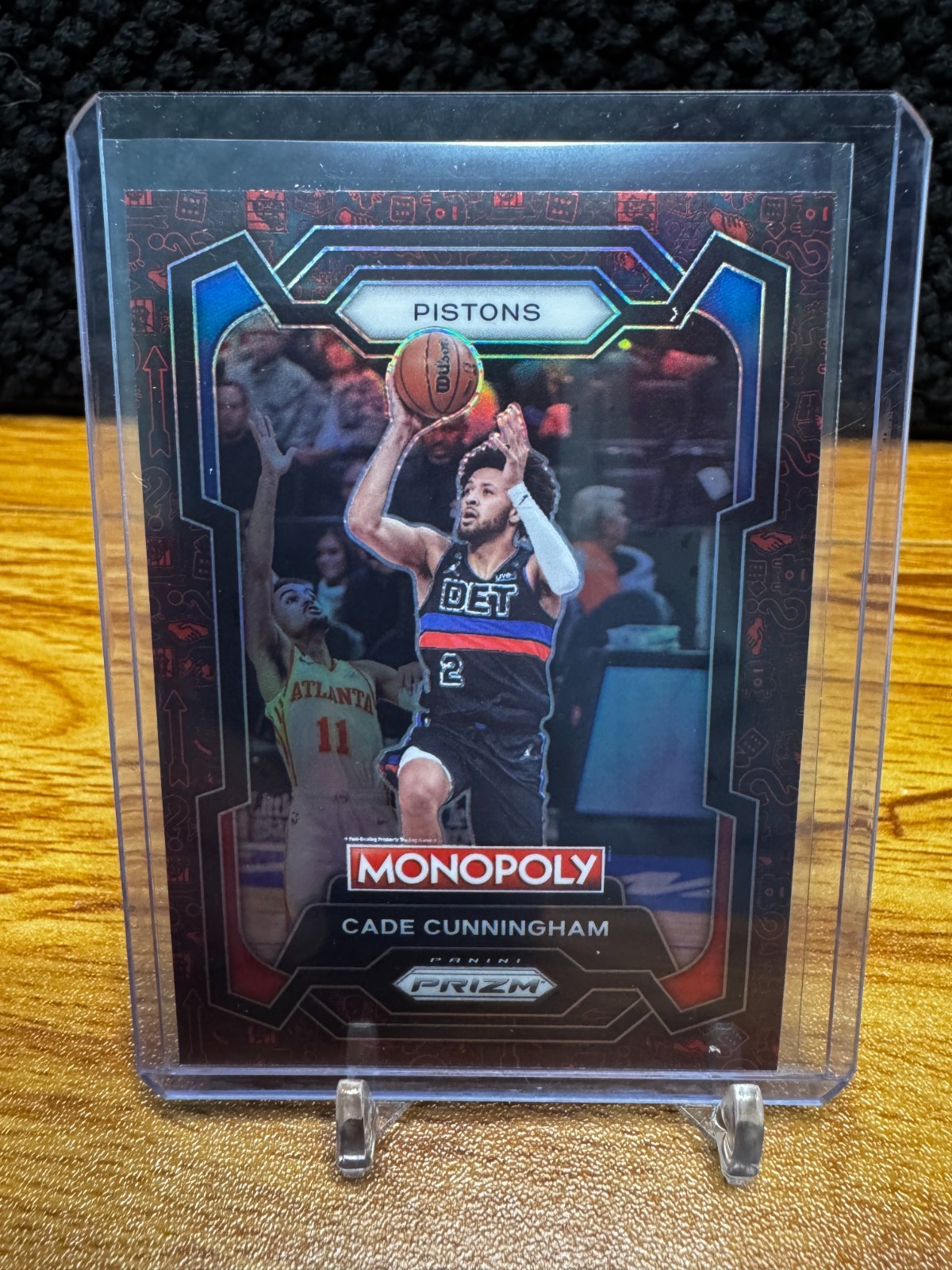 2023-24 Panini Prizm Monopoly - Cade Cunningham #25 Red Pattern Prizm