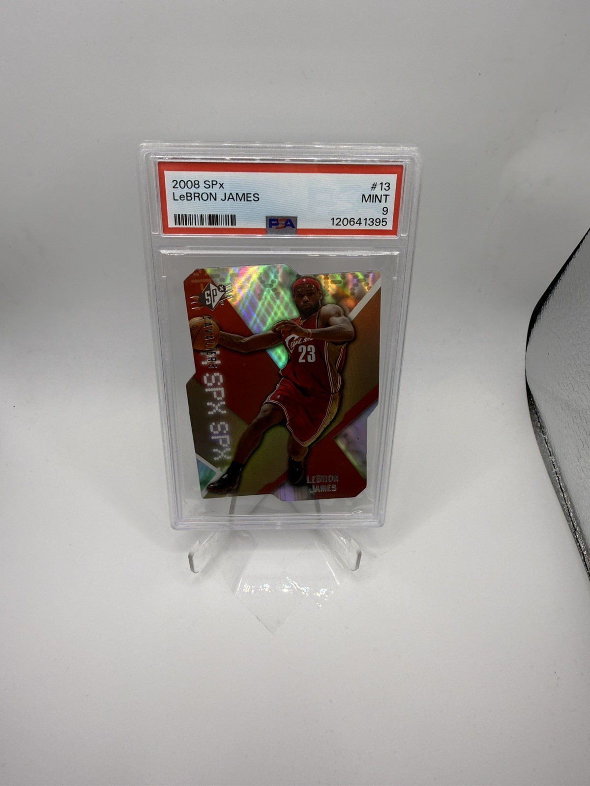2008-09 SPx #13 LeBron James PSA 9 Cleveland Cavaliers view 12