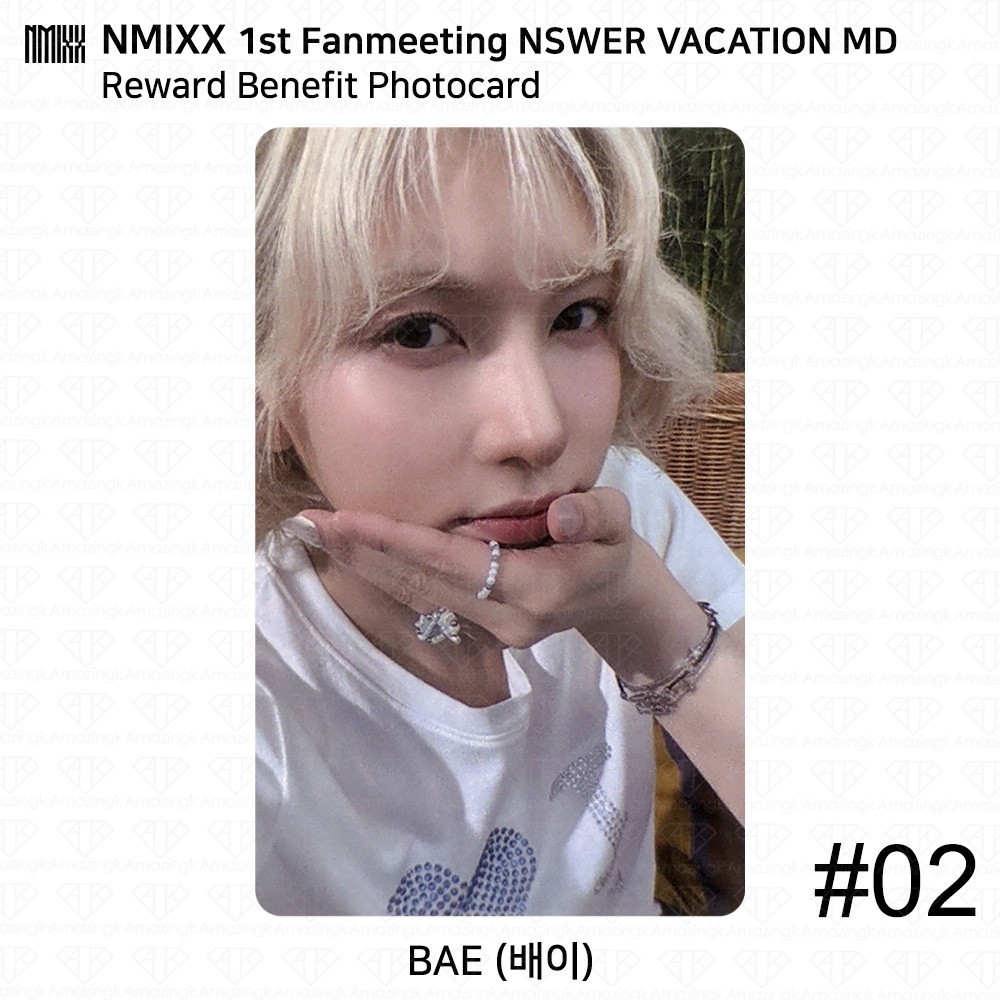 NMIXX 1st Fanmeeting NSWER Vacation MD Reward Benefit Photocard