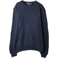 Used Ralph Lauren POLO by Ralph Lauren cotton knit sweater men's size M app...