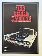 Original 1970 The Rebel Machine Dealer Sales Brochure American Motors Amc Scarce