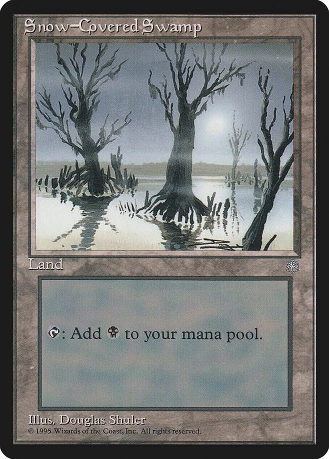 Snow-Covered Swamp 351 Ice Age Magic: The Gathering