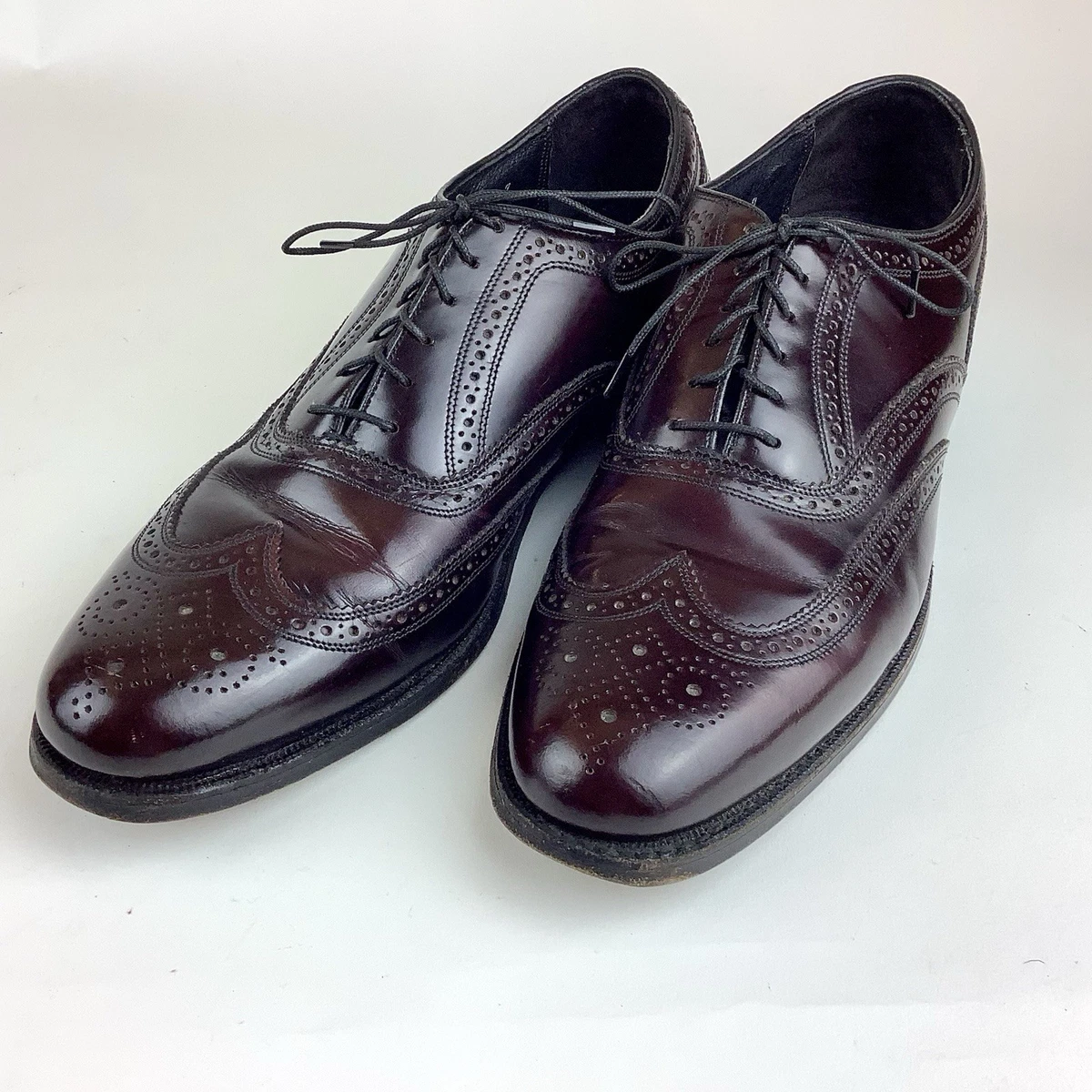 Vintage Men Burgundy Shoes By Florsheim Size 9.5D/Men Designer Shoes/Men Buckle Vintage Florsheim - Etsy main image 2