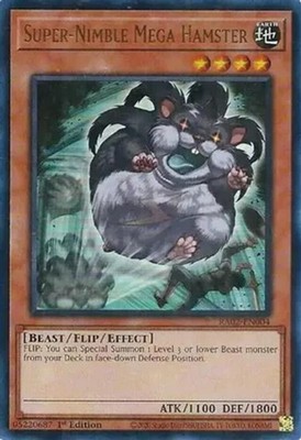 Super-Nimble Mega Hamster - RA02-EN004 - Ultra Rare - 1st Edition x1 - Near Mint