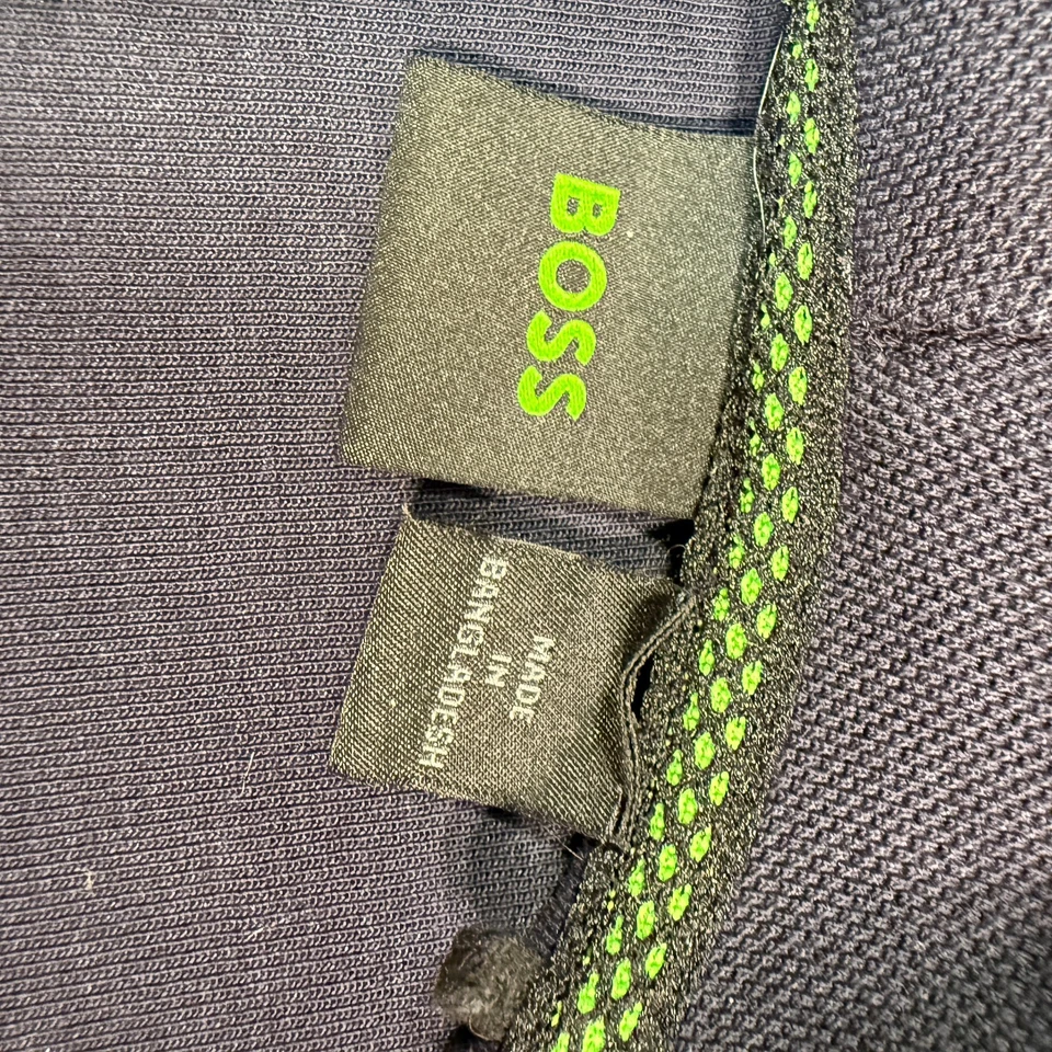 Hugo Boss Saggy Sudadera con Capucha Curvada con Cremallera para Hombres XL Azul Marino Cremallera Completa Logo Peso Pesado Foto 4 de 4