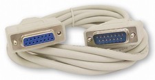 10 Foot DB15 15 Pin Serial Extension Cable Cord Computer Network Connector