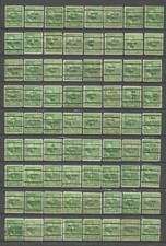 ETATS UNIS : PRECANCELS : 1 Ct VERT n° 369 : 72 Timbres différents