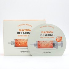 BNBG Placenta Relaxing Skin Booster Mask 30ml x 10ea Hydrating Tencel K-Beauty