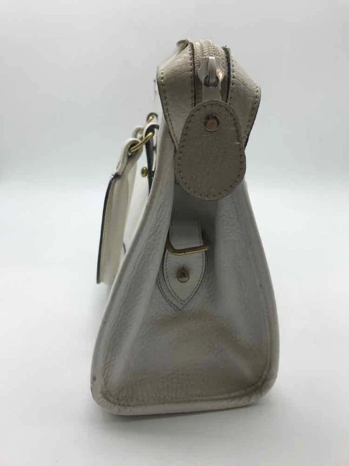 Pre-Owned Boots 'n Bags White Pebbled Tote Bag - Image 4 of 4