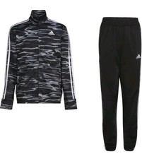 ADIDAS Big Boys Long Sleeve Jacket and Pant, 2-Piece Tricot Track Set, L 18/20