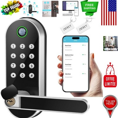 Keyless Entry Smart Door Lock   Touchscreen, Voice-Controlled, Family Friendly