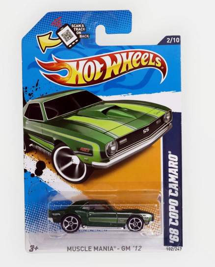 Hot Wheels '68 Copo Camaro 102/247 - Green