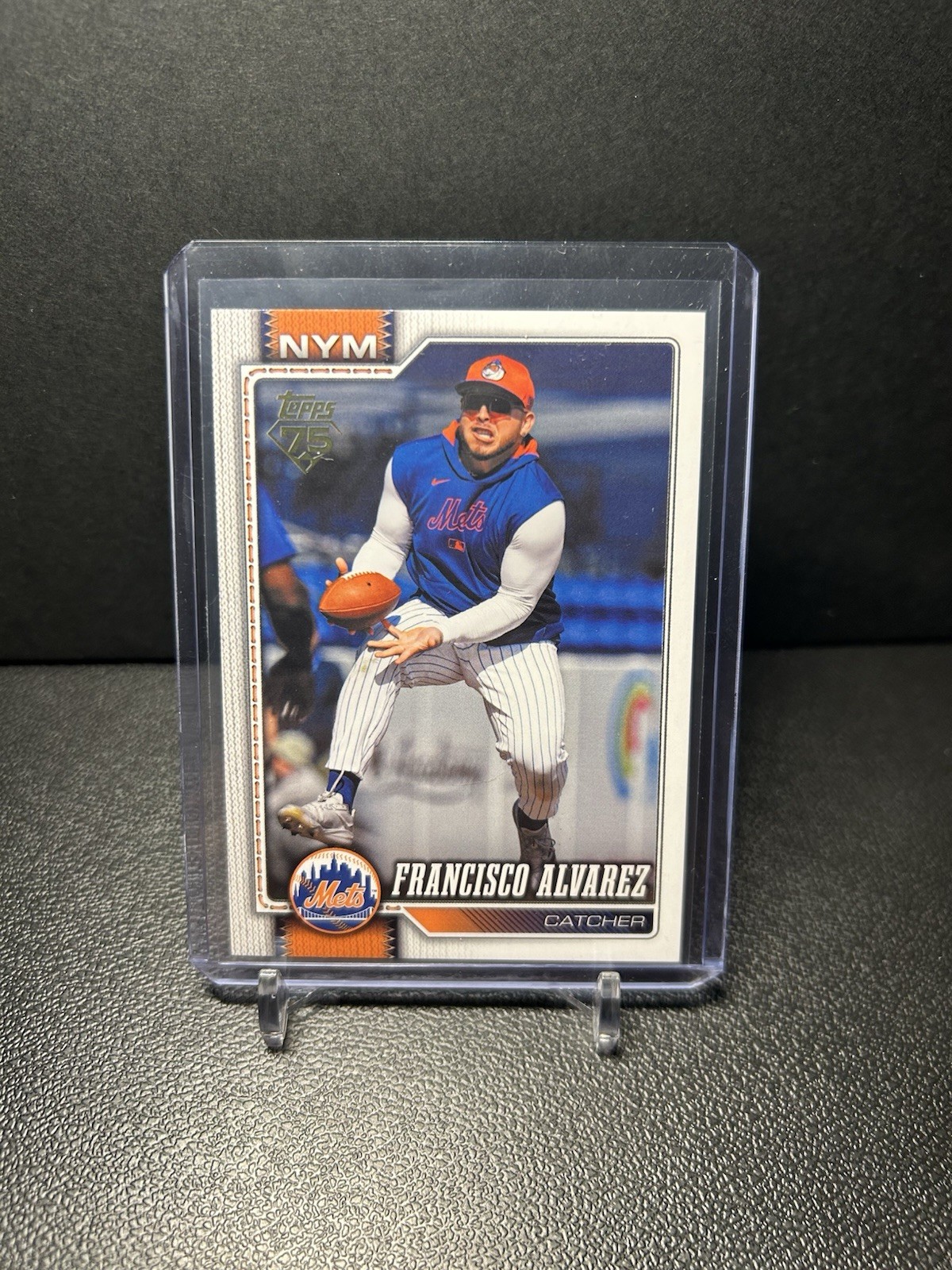 Topps 2026 Series 1 Francisco Alvarez Golden Mirror SSP Image Variation #337