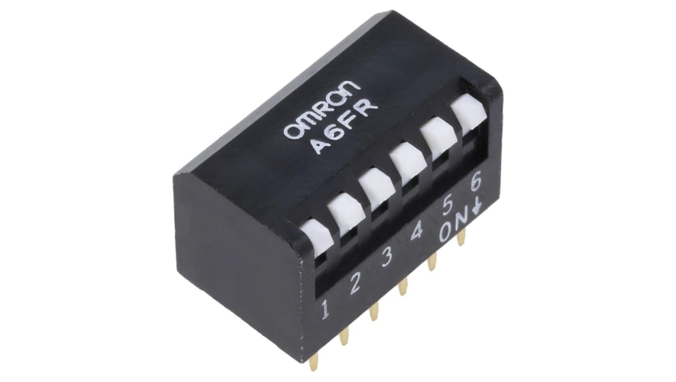 DIP SWITCH OFF-ON .025A/24VDC Switch Poz 2-20-70C A6FR-6101