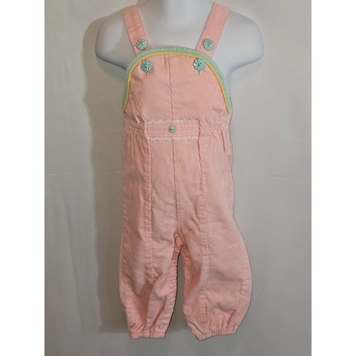 Vintage McKids Corduroy Overalls 20-25lbs 9-12months Pink