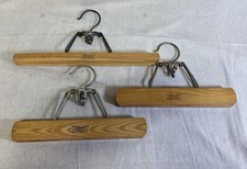 Vintage Wooden Pants/ Trousers Hangers Setwell 10  /13  VTG 50s, 60s, 70s G1060