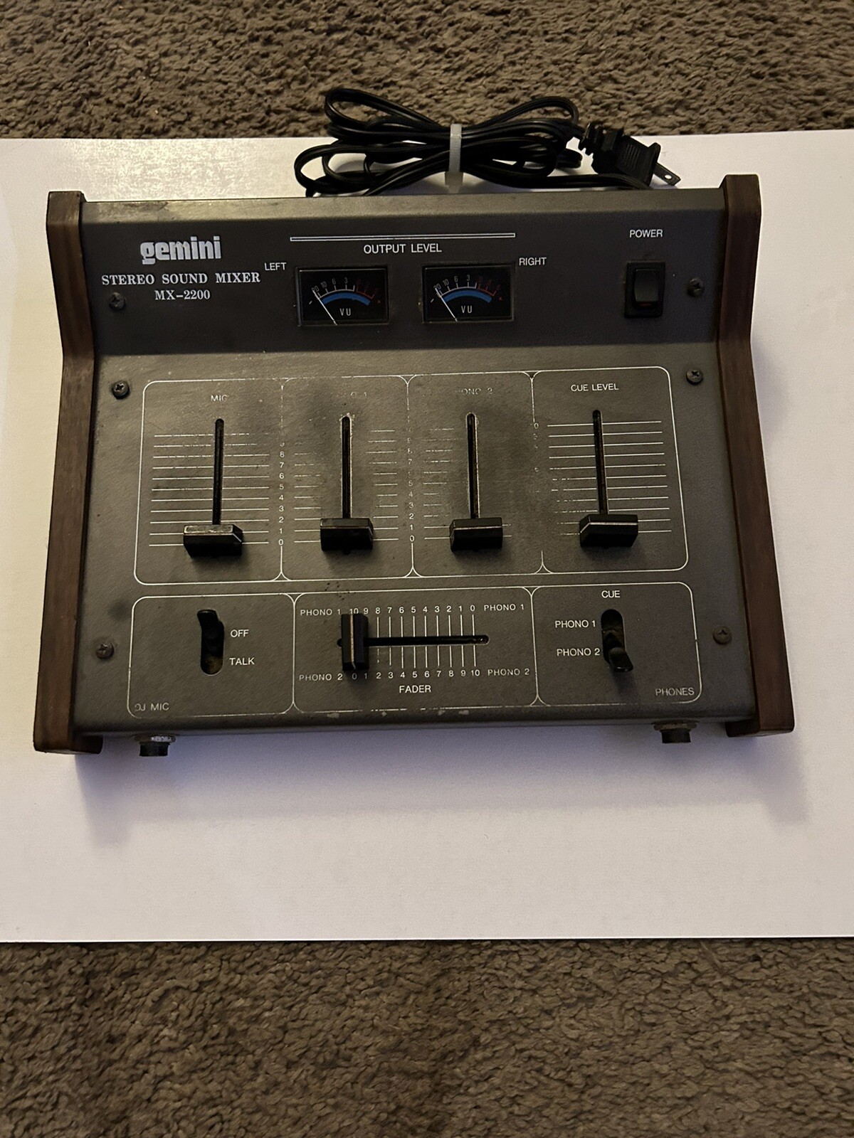 Vintage GEMINI Stereo PREAMP sound Mixer MX2200 eBay