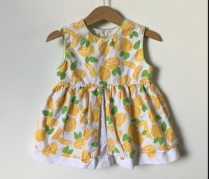 lemon print baby clothes