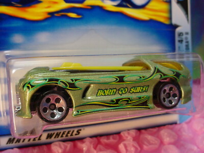 2003 Hot Wheels DEORA II #58 35th ☆Green ; 5dot;surfboards