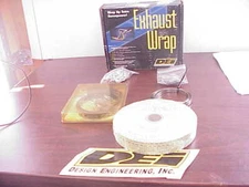 50' of NEW DEI 1" Wide Header Exhaust Heat Insulation Wrap with Stainless Straps
