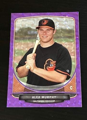 ALEX MURPHY prospect rc 2013 Bowman Prospects PURPLE ICE #d /10 *rare* Orioles