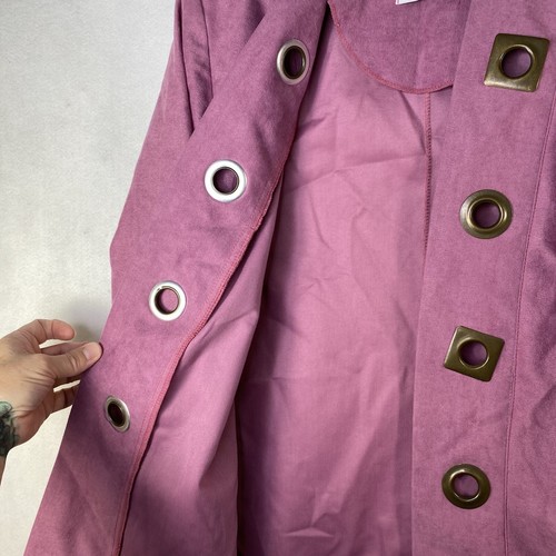 Village Square Women's Pink Long Sleeve Jacket Blazer Cut Out Metal Detail 8P - Picture 7 of 9