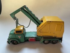 Vintage SSS Tin Litho Friction S-3383 Shovel Digger GMC Toy Made In Japan