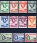 GOLD COAST 1938-43 KGVI DEFIN SCARCER LINE PERF SET TO 5/- FRESH MOUNTED MINT