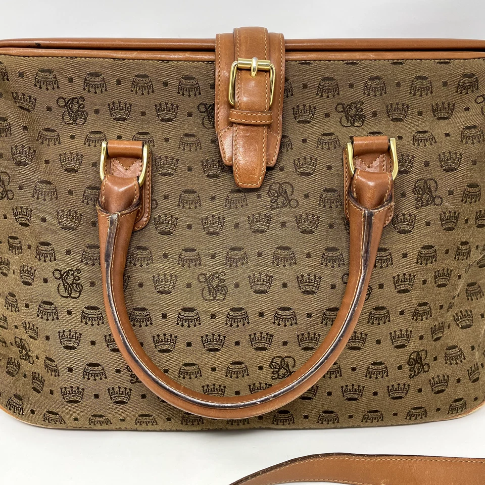 Bolso Médico Vintage Venecia Simplon Orient Express Hecho en Italia Logo Jacquard Foto 3 de 4