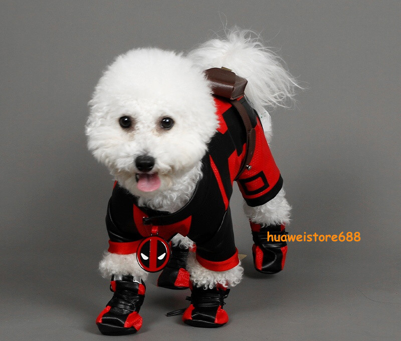Deadpool 3 Wolverine Dogpool Disfraz Conjunto Ropa para Mascotas Para Gato Perro Disfraces
