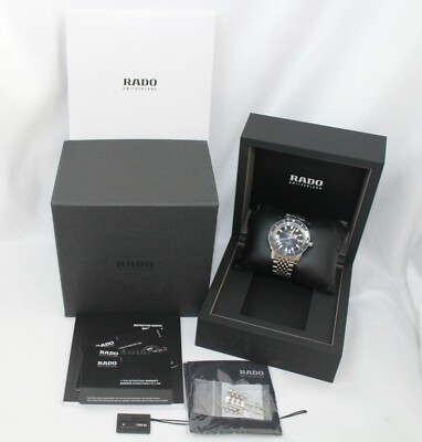 Rado Captain Cook 42mm Blue Dial Automatic 200m Divers Watch w/ Box and Papers