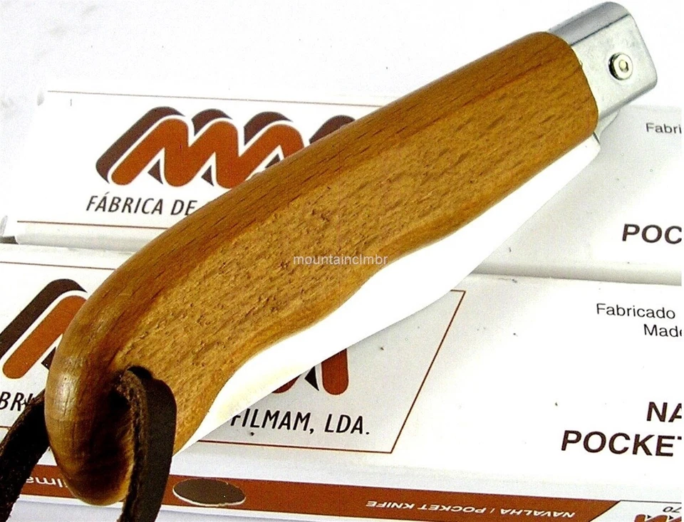 MAM Sportive Knife Clip Point Blade 7.1/3.9/3.2 Beech Wood Handle Lanyard 2047 - Image 3 of 3