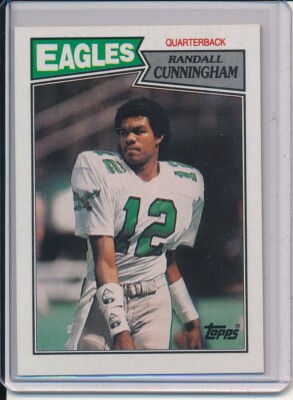 RANDALL CUNNINGHAM 1987 TOPPS NFL FOOTBALL ROOKIE CARD RC #296 