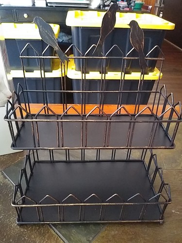 Cup Keepers Coffee Pod Storage Basket With Crows - Picture 4 of 6