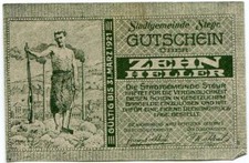 10 HELLER 1921 City of STEYR Upper AUSTRIA #PL720.U