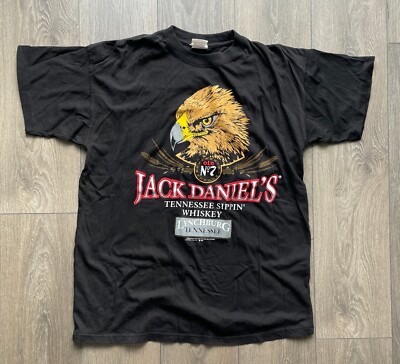 Vintage 1990 Jack Daniel s Eagle Whiskey T-shirt L