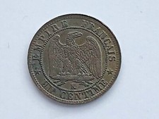 Frankreich 1862 K Bordeaux 1 Centime Napoleon III Bronze 1g 15mm KM# 795