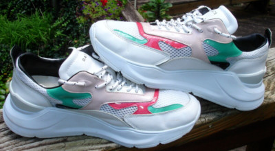 Women 8 white multicolor DATE FUGA fashion designer D A T E Sneaker Shoe D.A.T.E