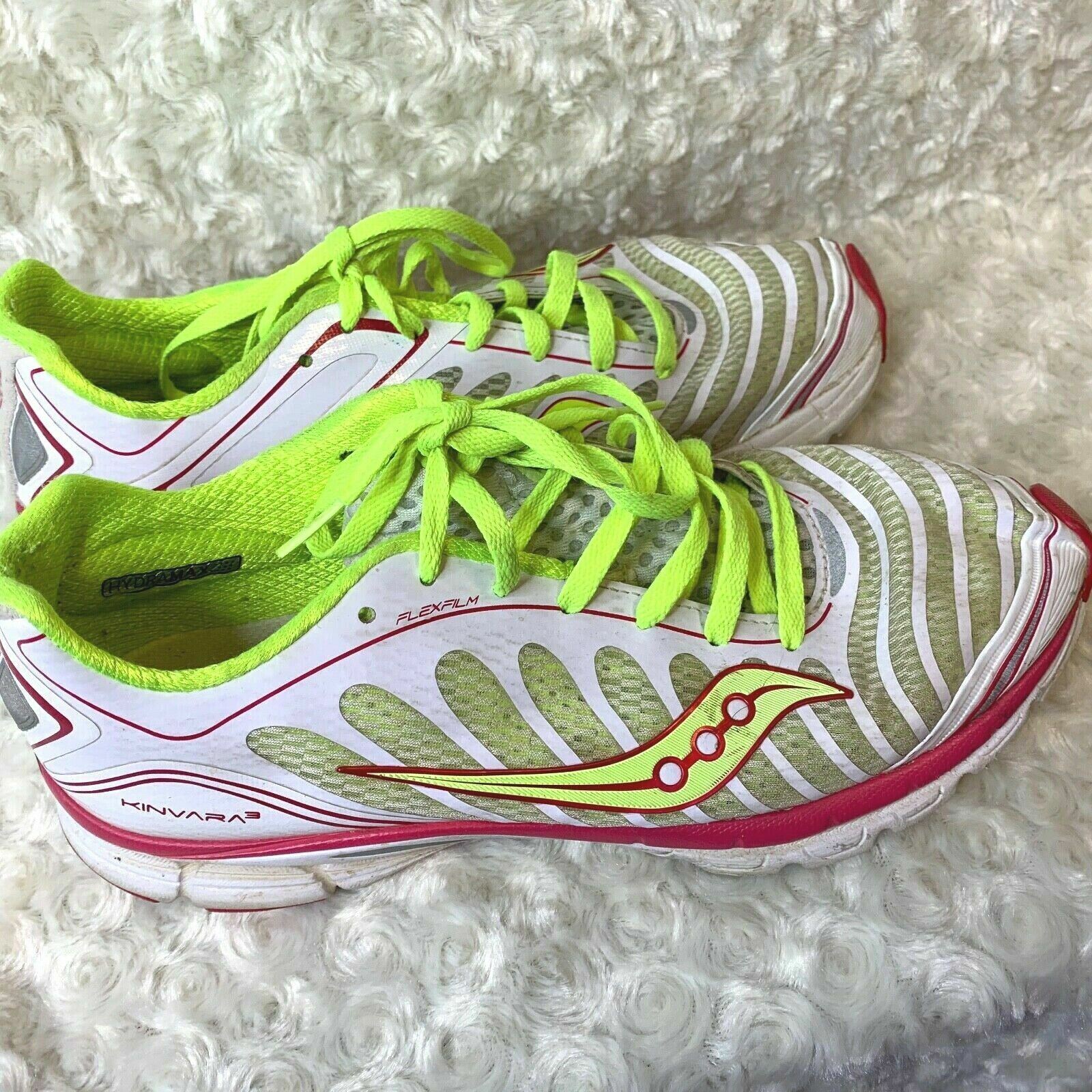 Saucony Womens Sz 9.5 Hydramax Kinvara FlexFlim White Pink 