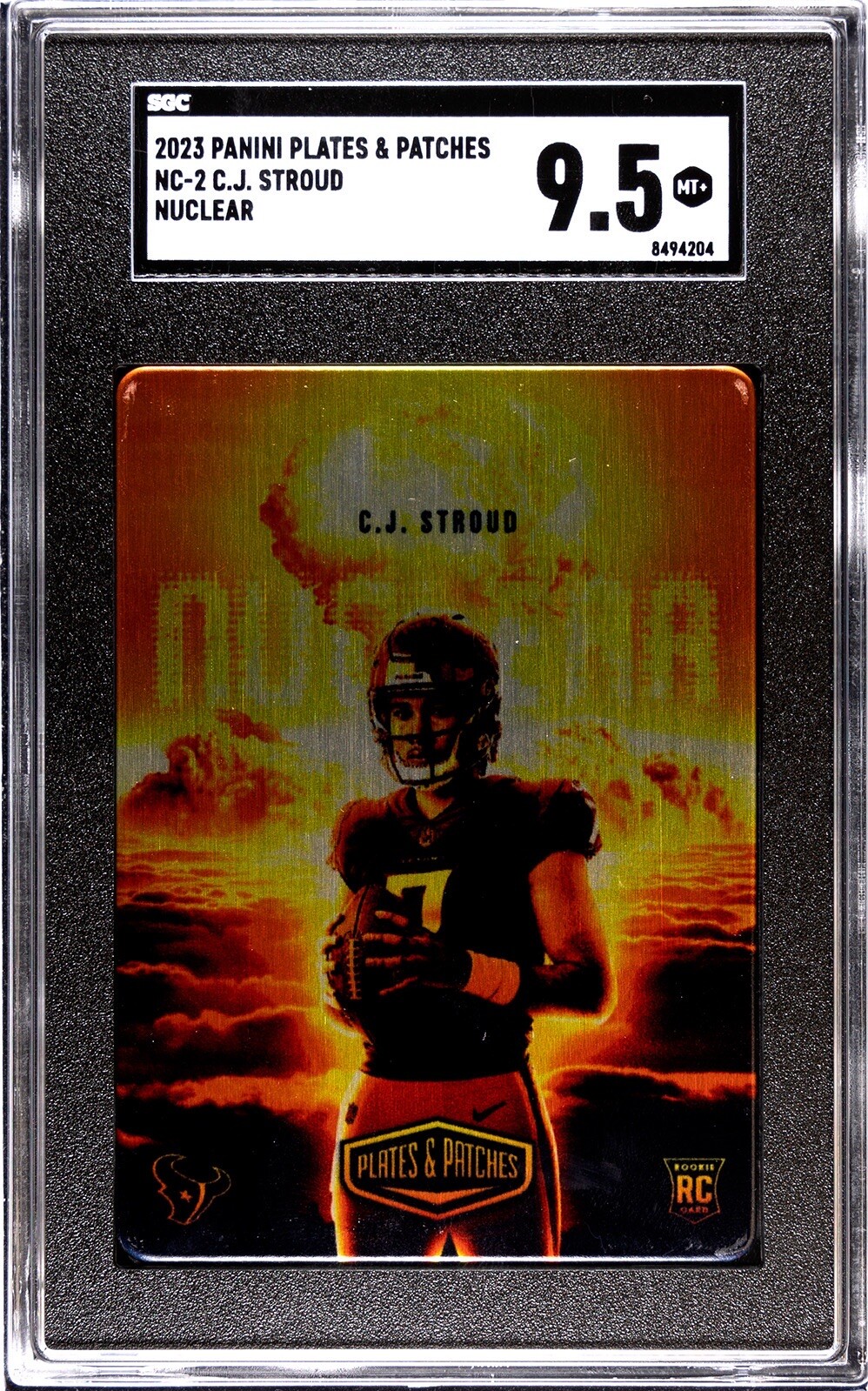 CJ Stroud Panini Plates & Patches Nuclear #NC2 Base