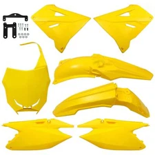 Yellow Restyled Plastics Kit New Style 2019 For Suzuki RM250/RM125 2001-2008