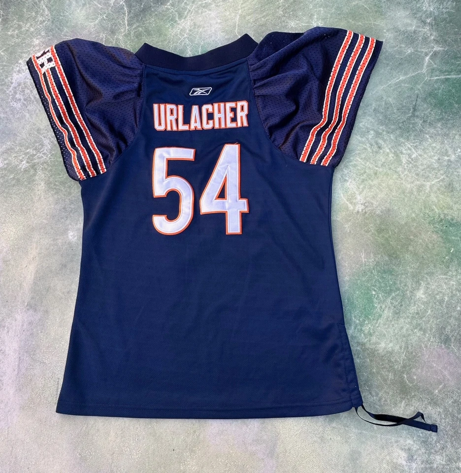 Camiseta Feminina Vintage Reebok NFL Chicago Bears Brian Urlacher #54_VEJA FOTOS. - Imagem 2 de 4