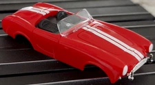 Ford Shelby AC Cobra Snake Red JL TJet HO SlotCar BODY for AURORA autoworld DASH