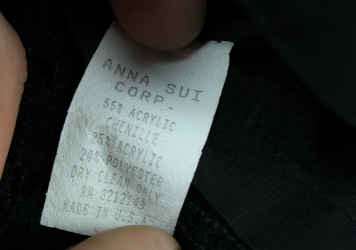 ANNA SUI Skirt Women's Size 8 Black Made in USA - Picture 10 of 11