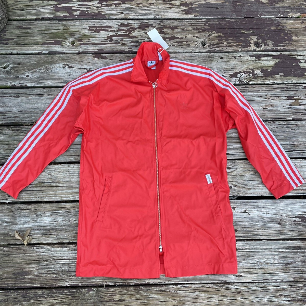 Adidas By Fiorucci Sport Full Zip Oversize Red Jacket EK0307