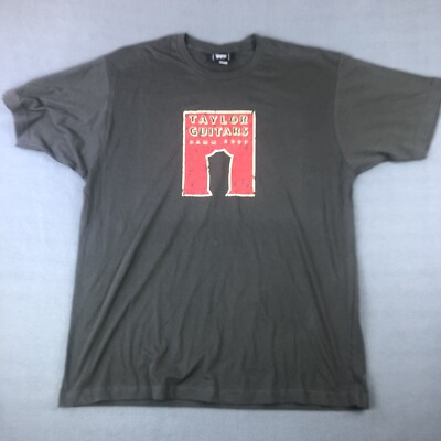 TAYLOR GUITARS (NAMM 2009) Short Sleeve T Shirt Mens Extra Large Black