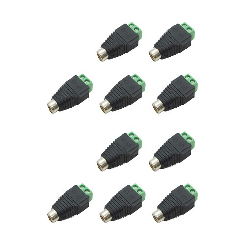 10X New Speaker Wire Cable To Audio Female RCA Connector Adapter Jack Plug c - Picture 11 of 13
